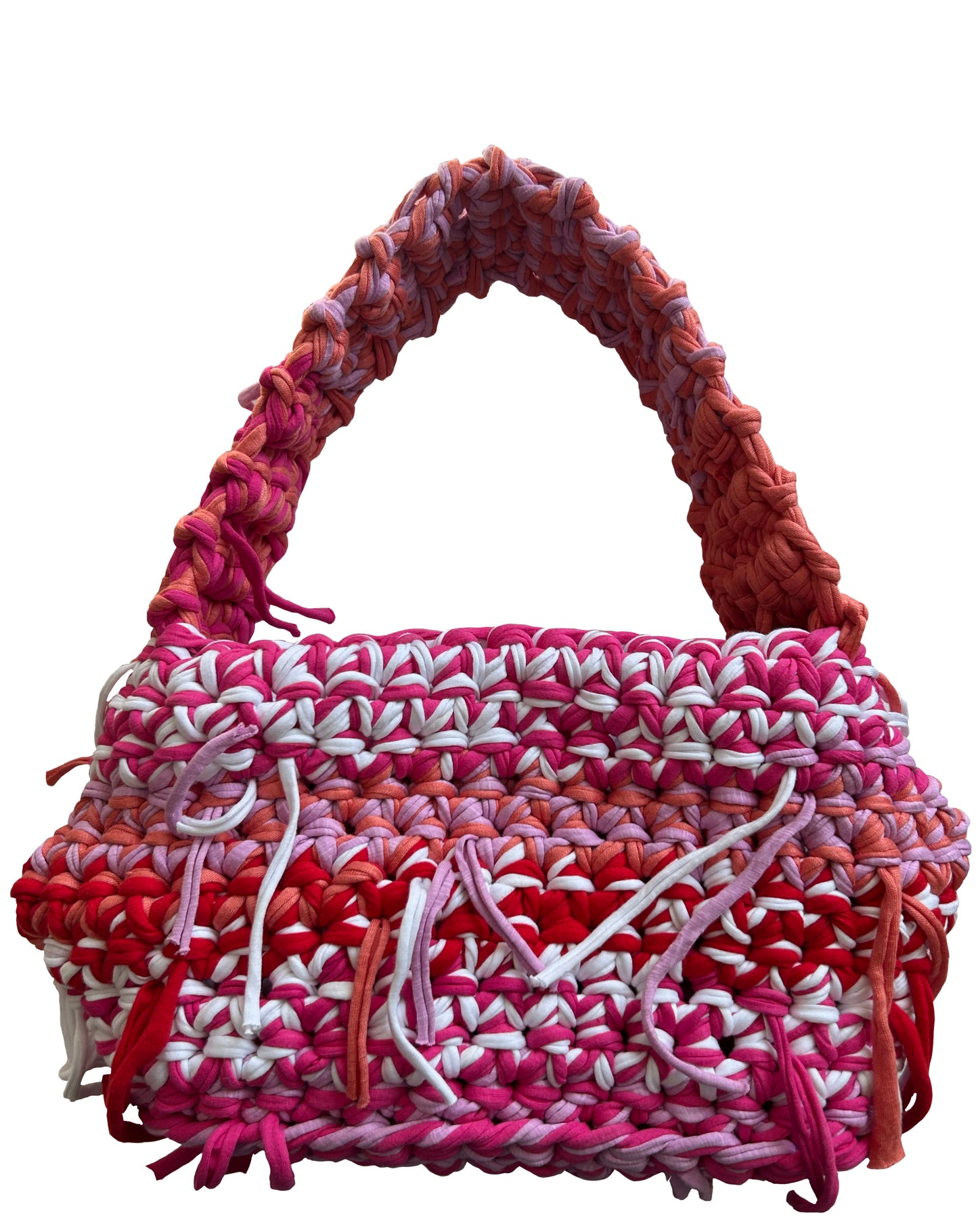 SHOULDER BAG - FUCHSIA & LILAC