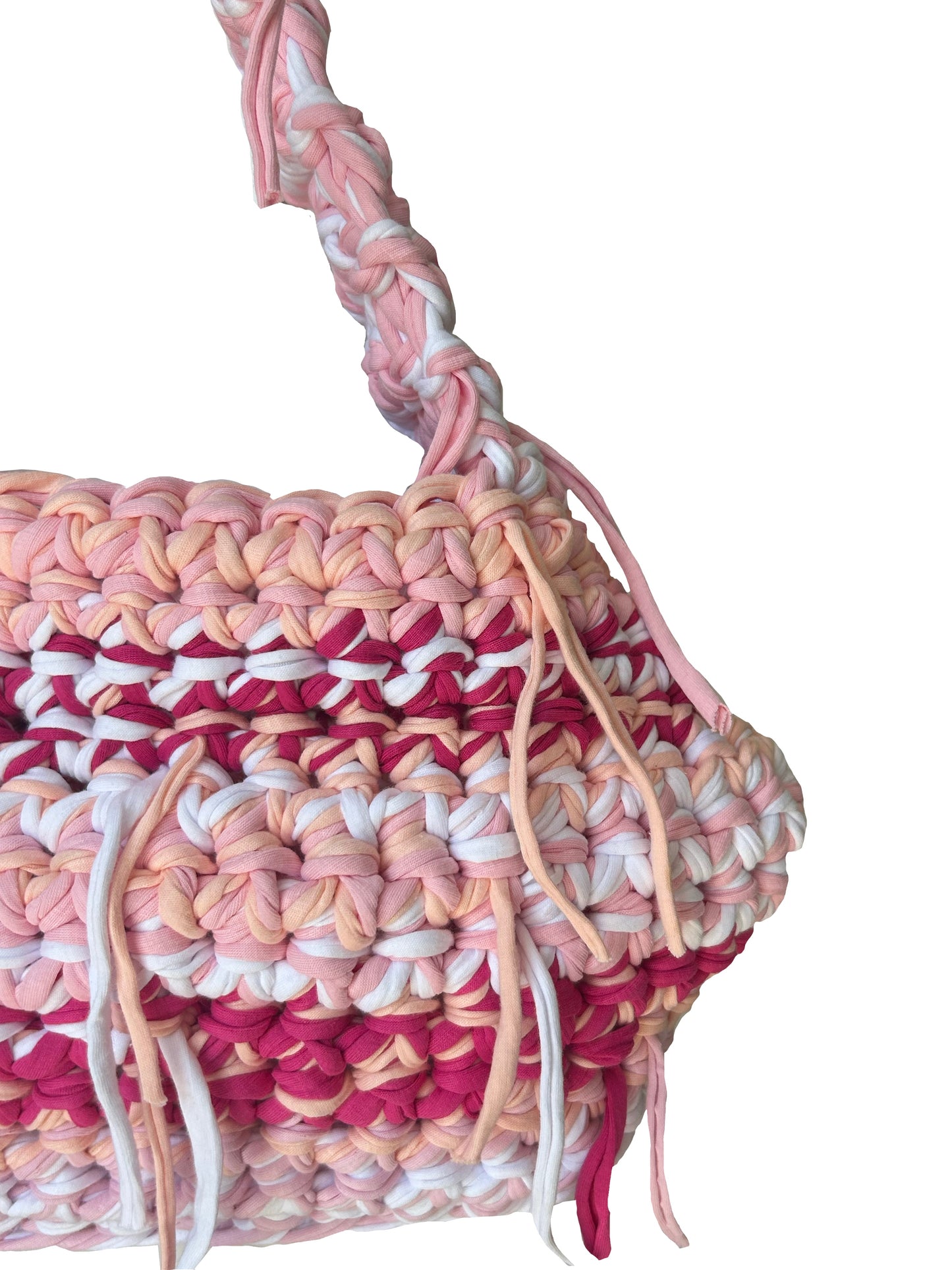 SHOULDER BAG - PEONY & WHITE