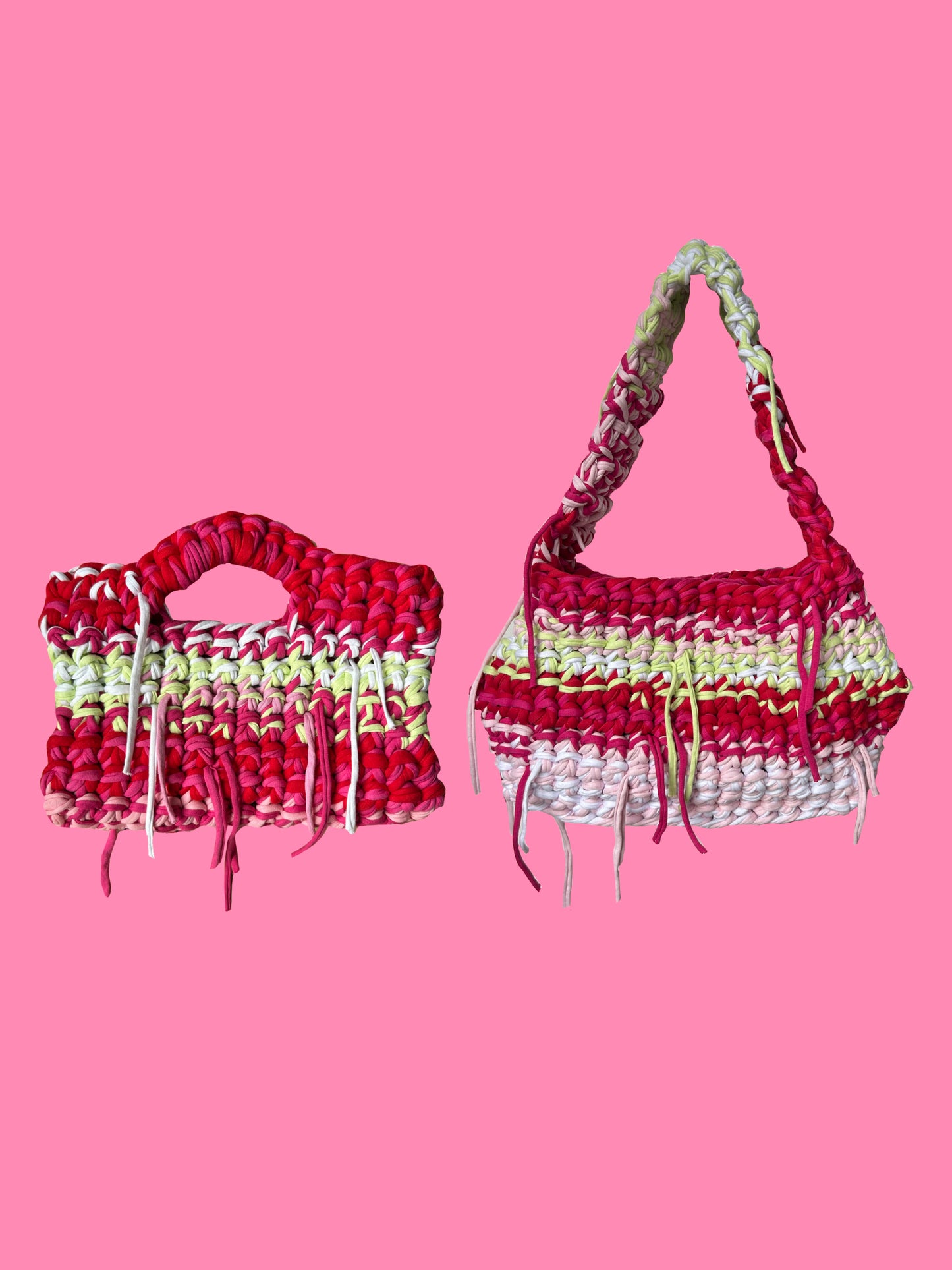 SHOULDER BAG - CHERRY & LIME