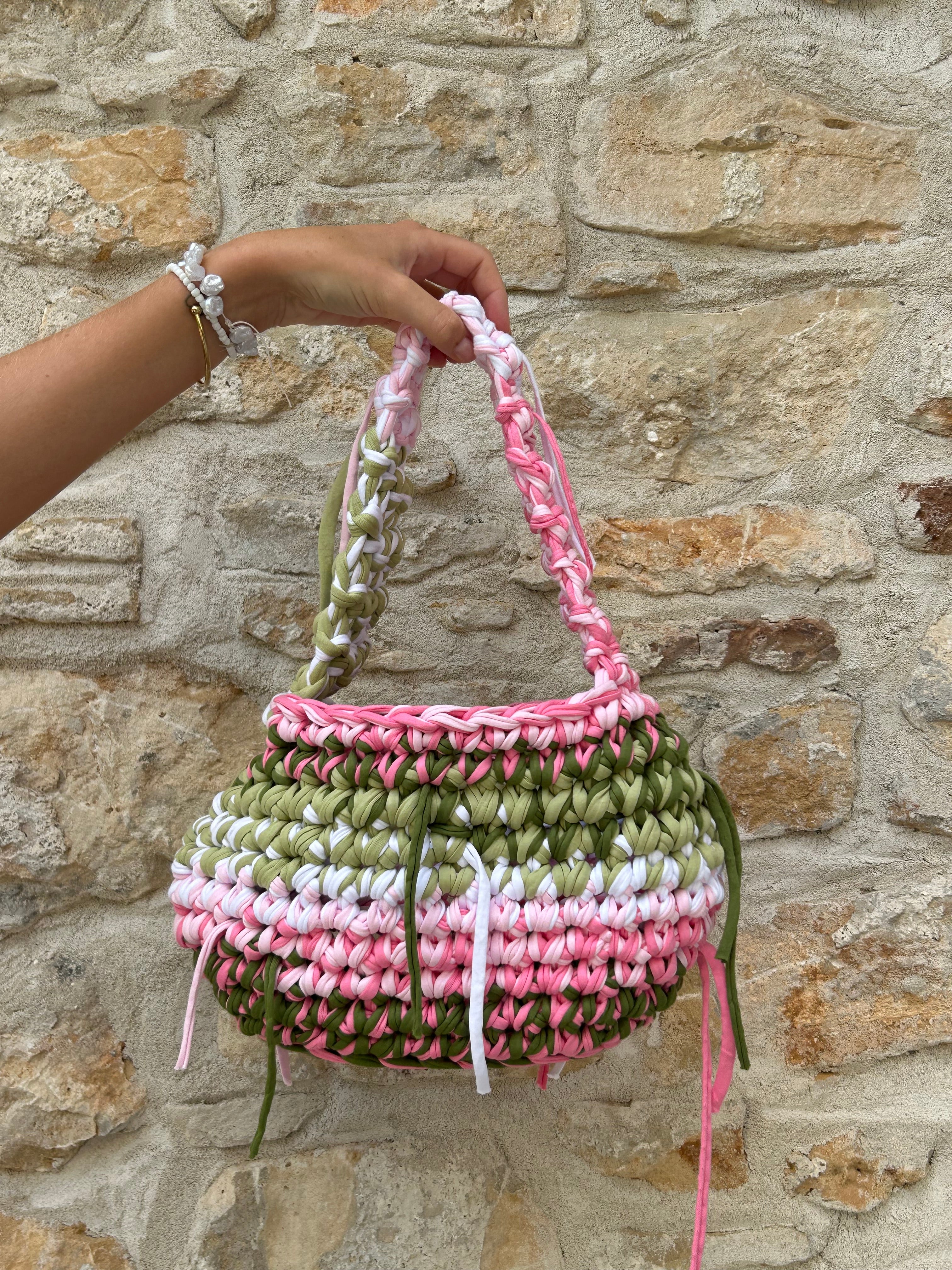 BUBBLE BAG - OLIVE & PEONY