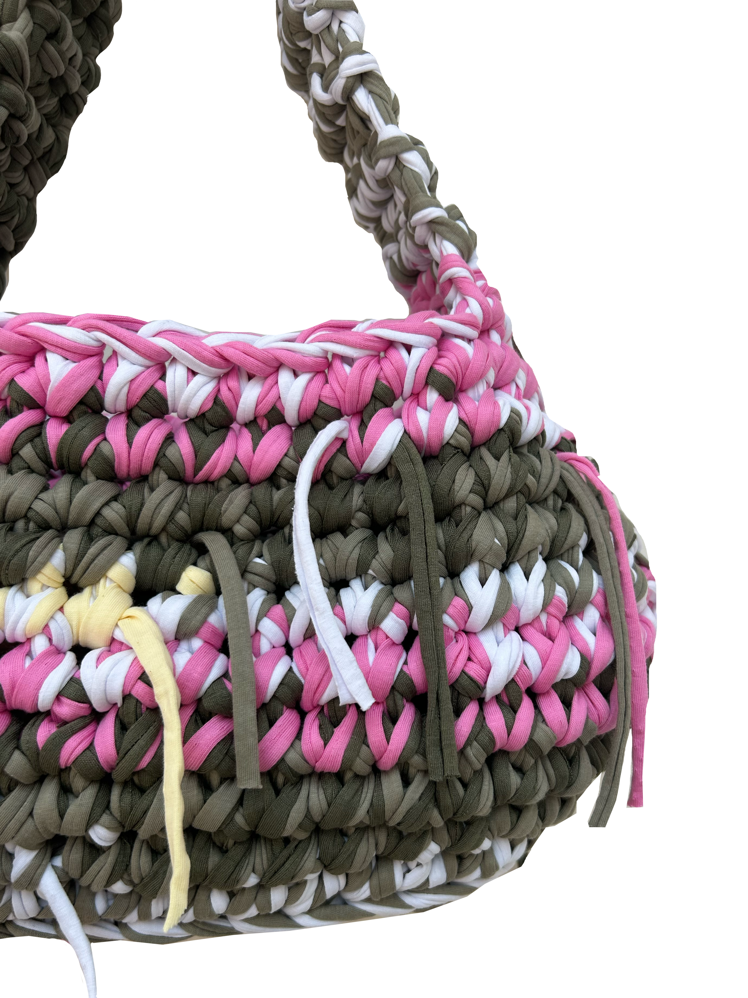 SHOULDER BAG - OLIVE, PEONY & BUTTER