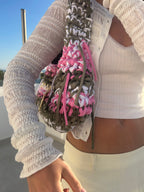 SHOULDER BAG - OLIVE, PEONY & BUTTER