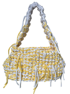 SHOULDER BAG - LEMON & WHITE