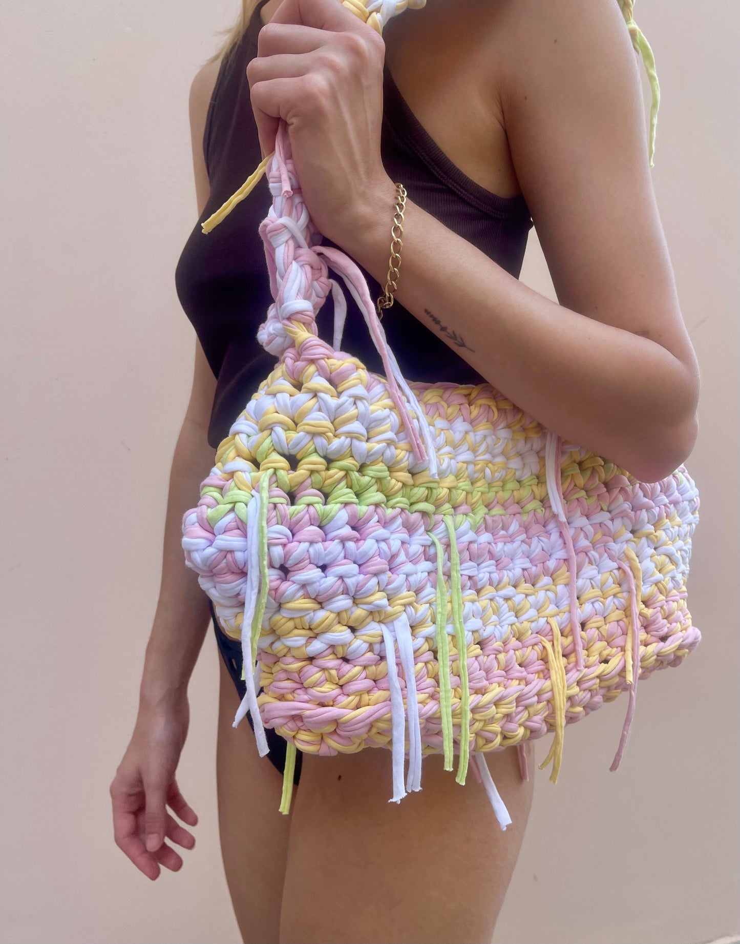 SHOULDER BAG - LEMON & PEONY