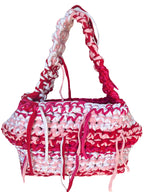 SHOULDER BAG - CHERRY & FUCHSIA