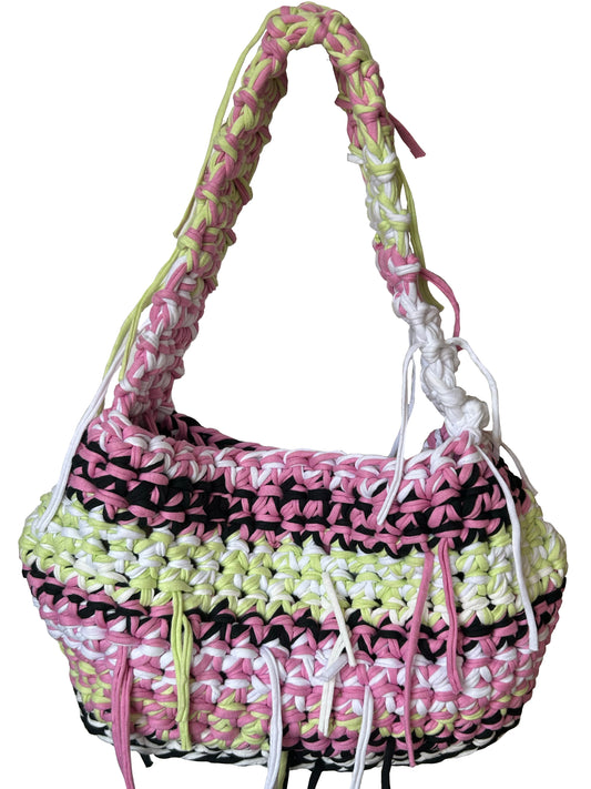 SHOULDER BAG - MIDNIGHT & PEONY