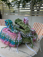 BUBBLE BAG - OLIVE & PEONY