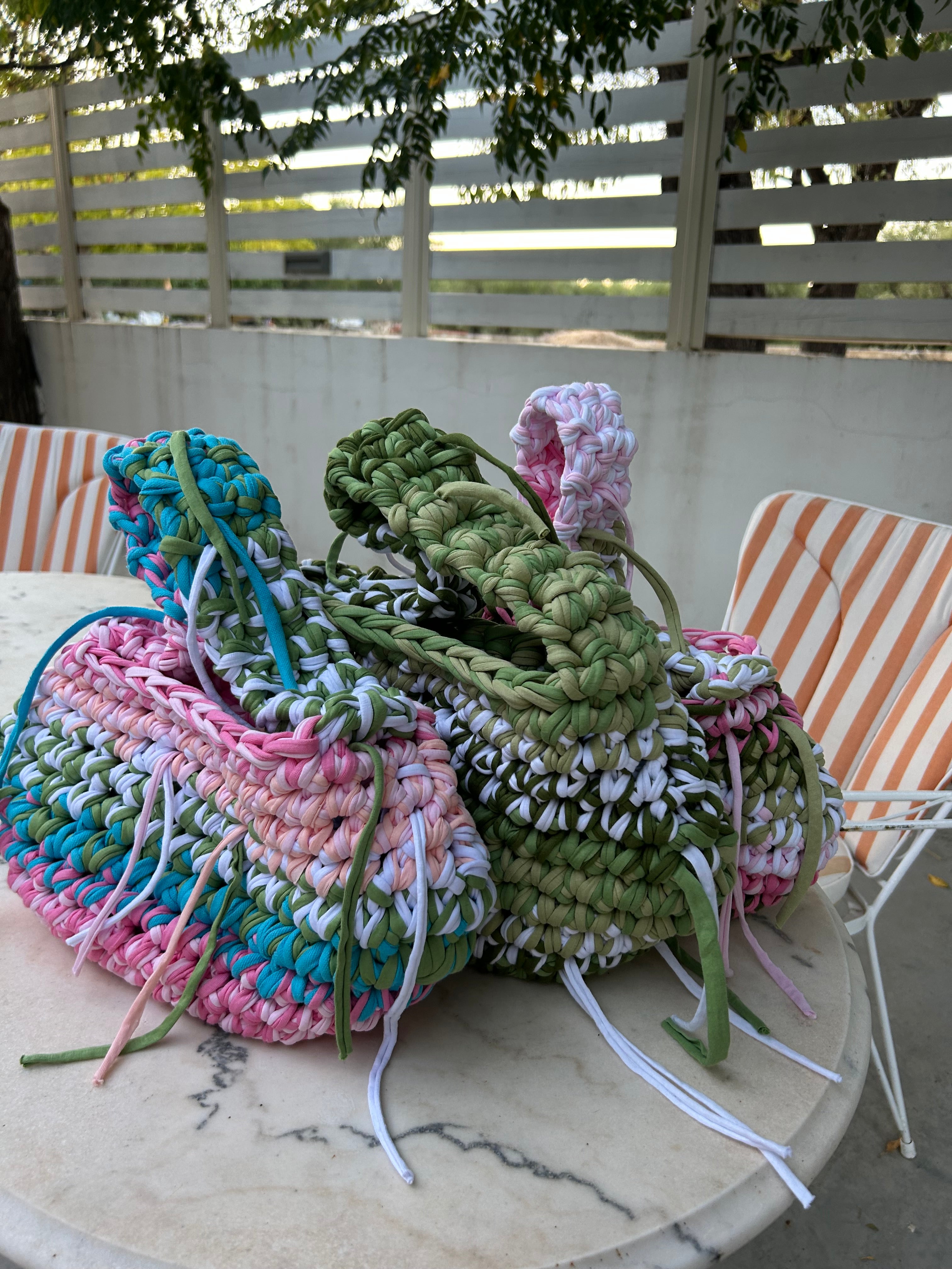 BUBBLE BAG - OLIVE & PEONY