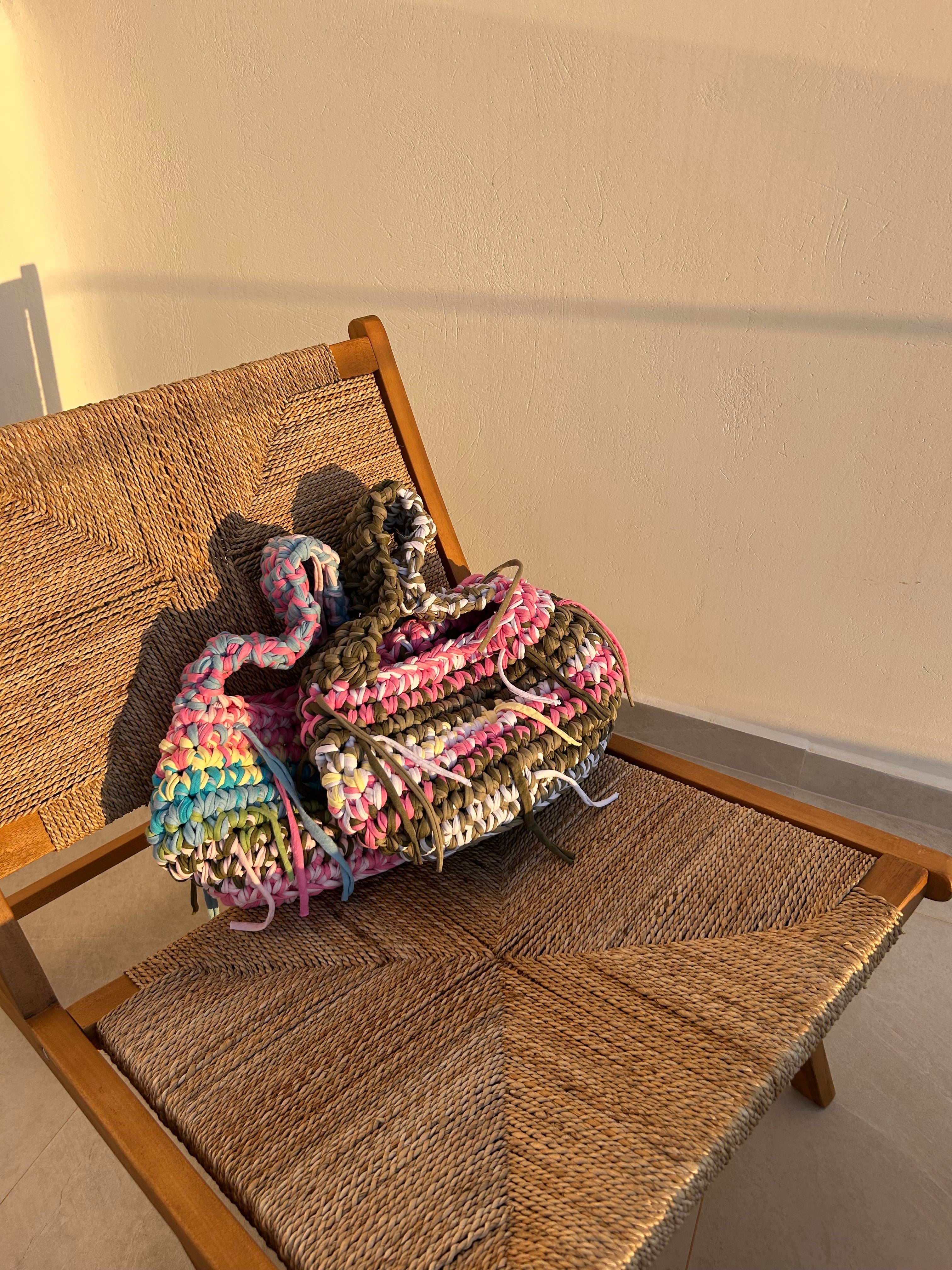 SHOULDER BAG - OLIVE, PEONY & BUTTER