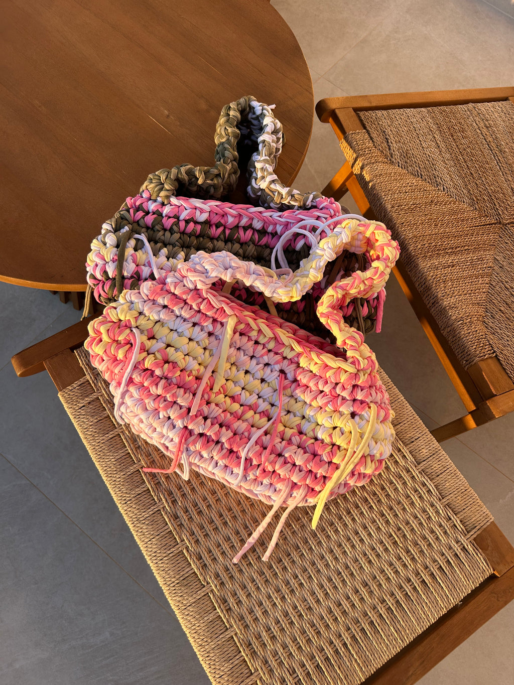 SHOULDER BAG - OLIVE, PEONY & BUTTER